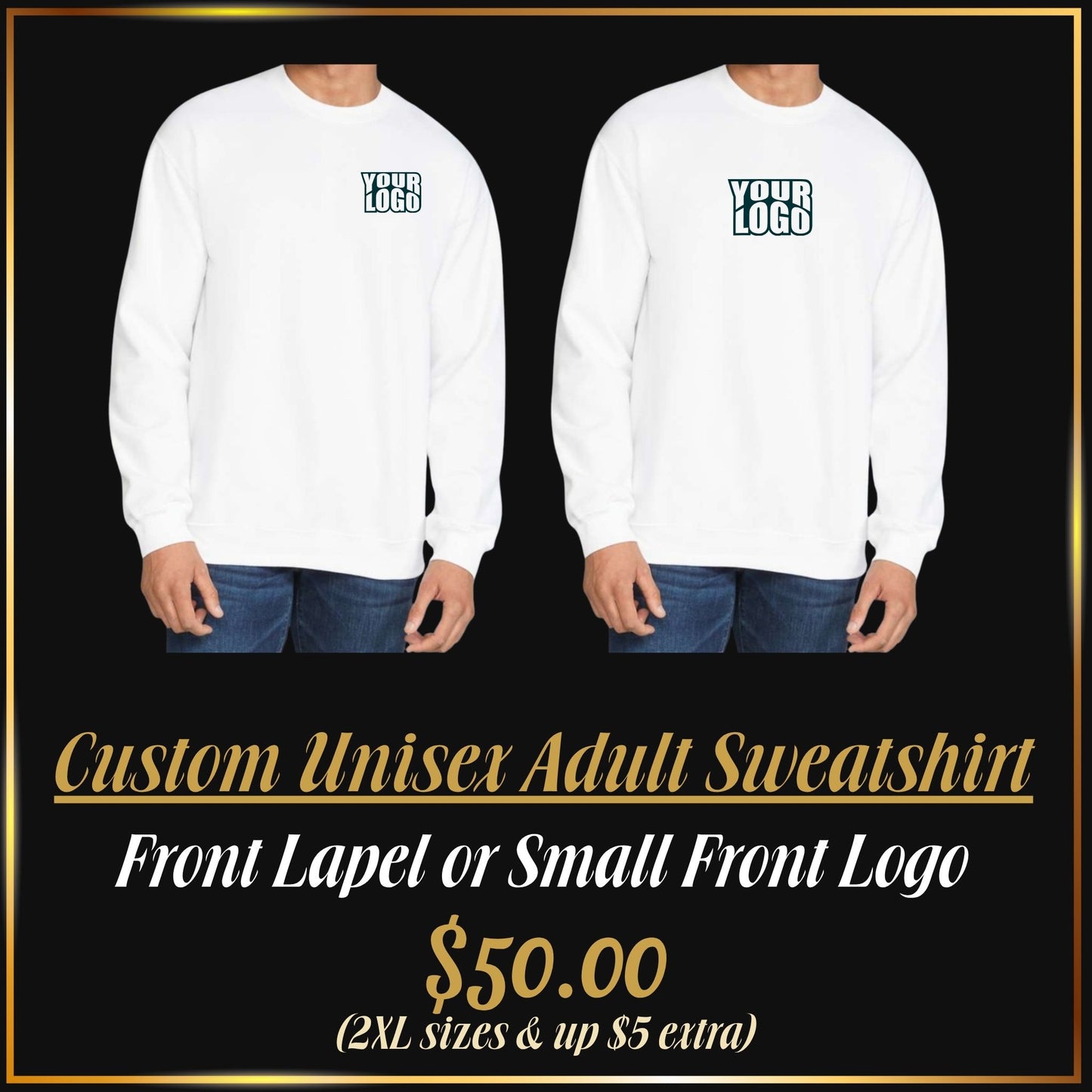 Custom Embroidered Adult Sweatshirts | Personalized Adult Custom Apparel