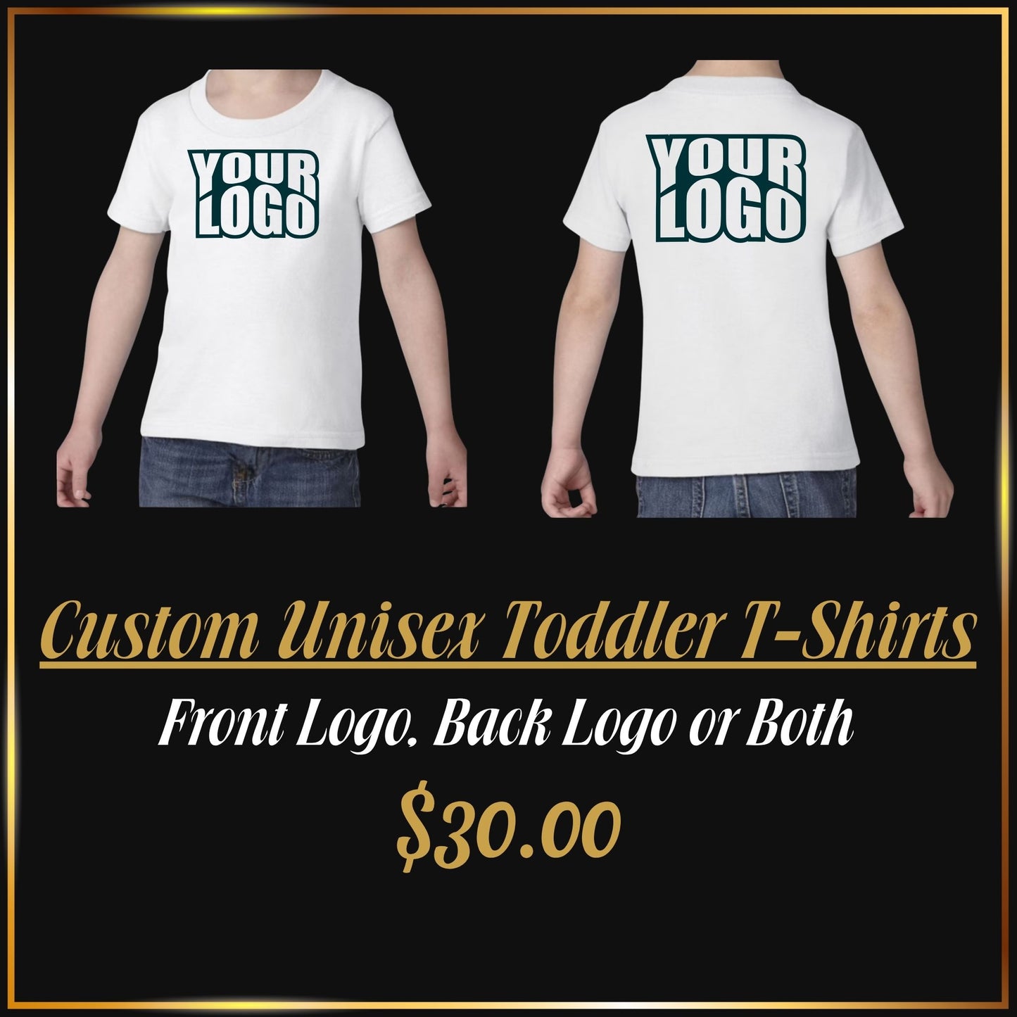 Custom DTF Printed Toddler T-Shirts | Personalized Toddler Apparel
