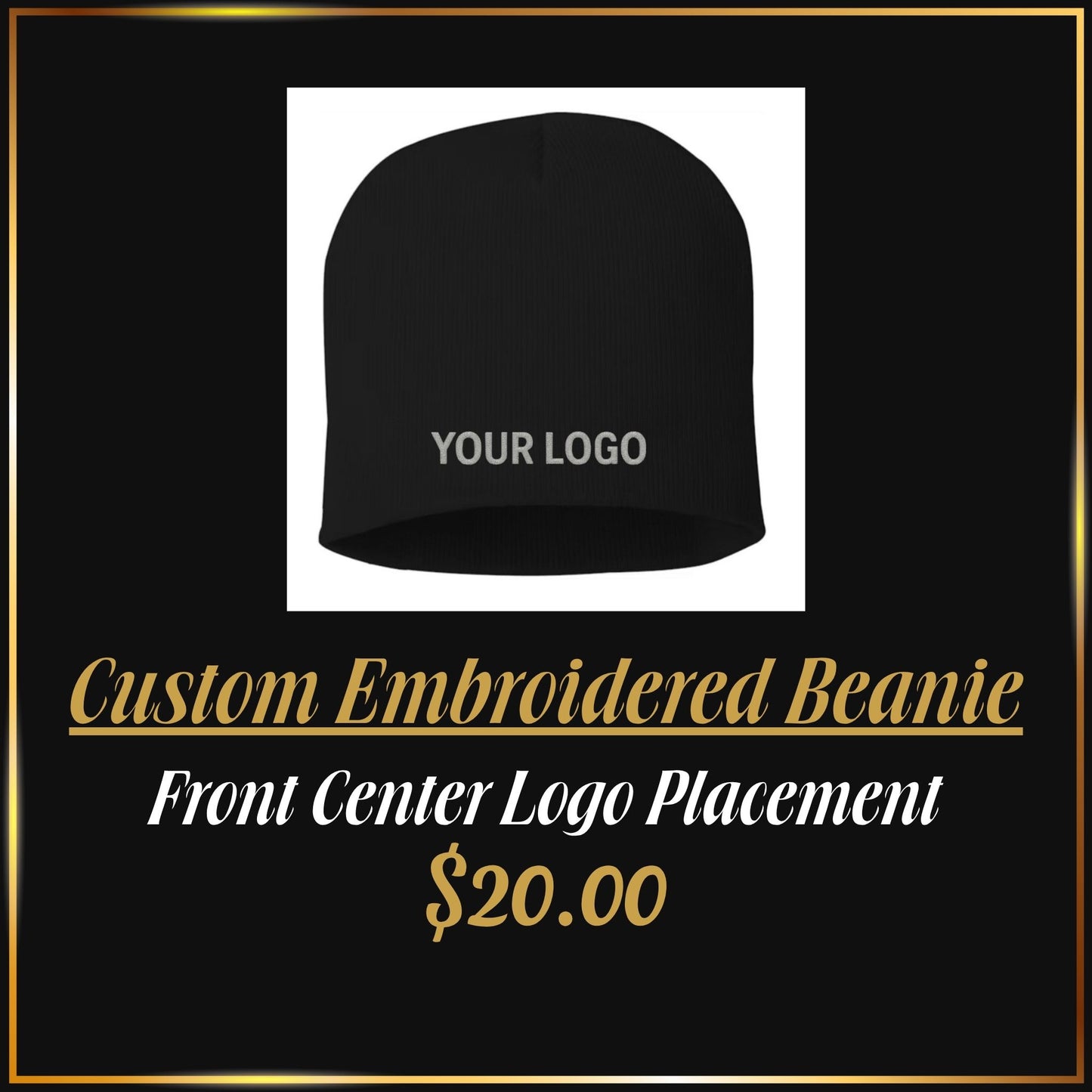 Custom Embroidered Beanie | Personalized Logo Winter Hat