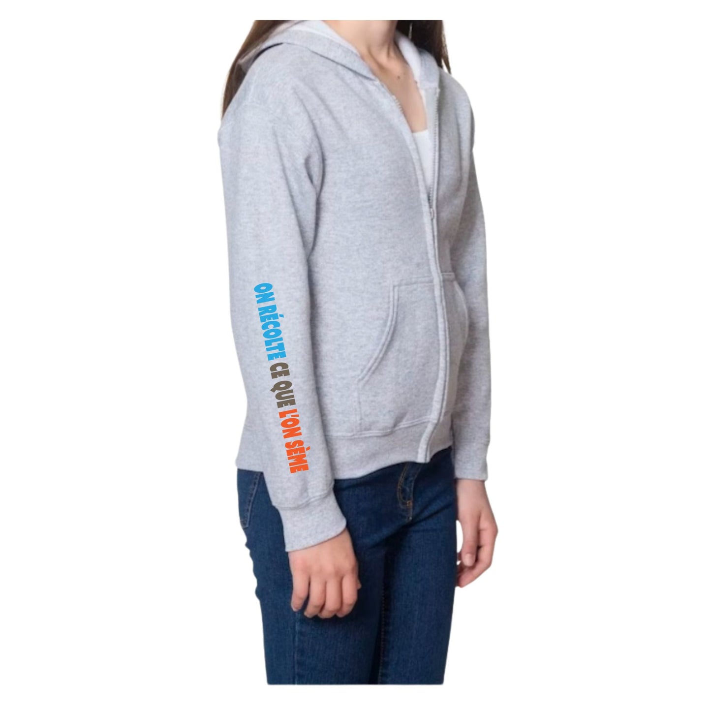 NDC Chandail à Capuchon avec Fermeture Éclair Pour Jeunes / NDC Youth Zippered Hoodie