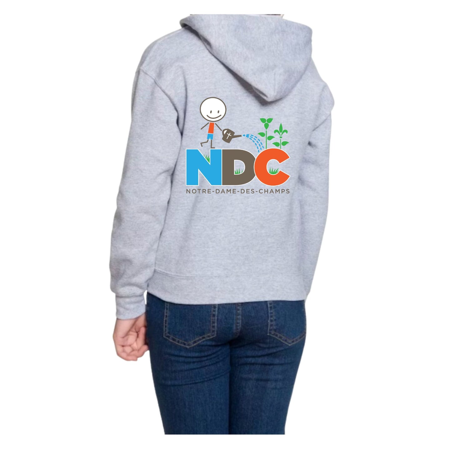 NDC Chandail à Capuchon avec Fermeture Éclair Pour Jeunes / NDC Youth Zippered Hoodie
