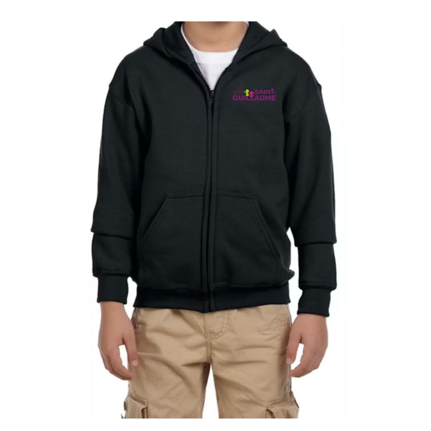Chandail à Capuchon avec Fermeture Éclair Pour Jeunes / Youth Zippered Hoodie