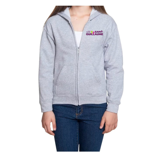 Chandail à Capuchon avec Fermeture Éclair Pour Jeunes / Youth Zippered Hoodie
