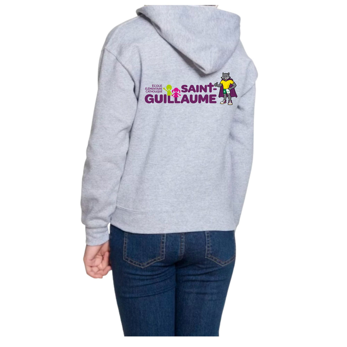 Chandail à Capuchon avec Fermeture Éclair Pour Jeunes / Youth Zippered Hoodie