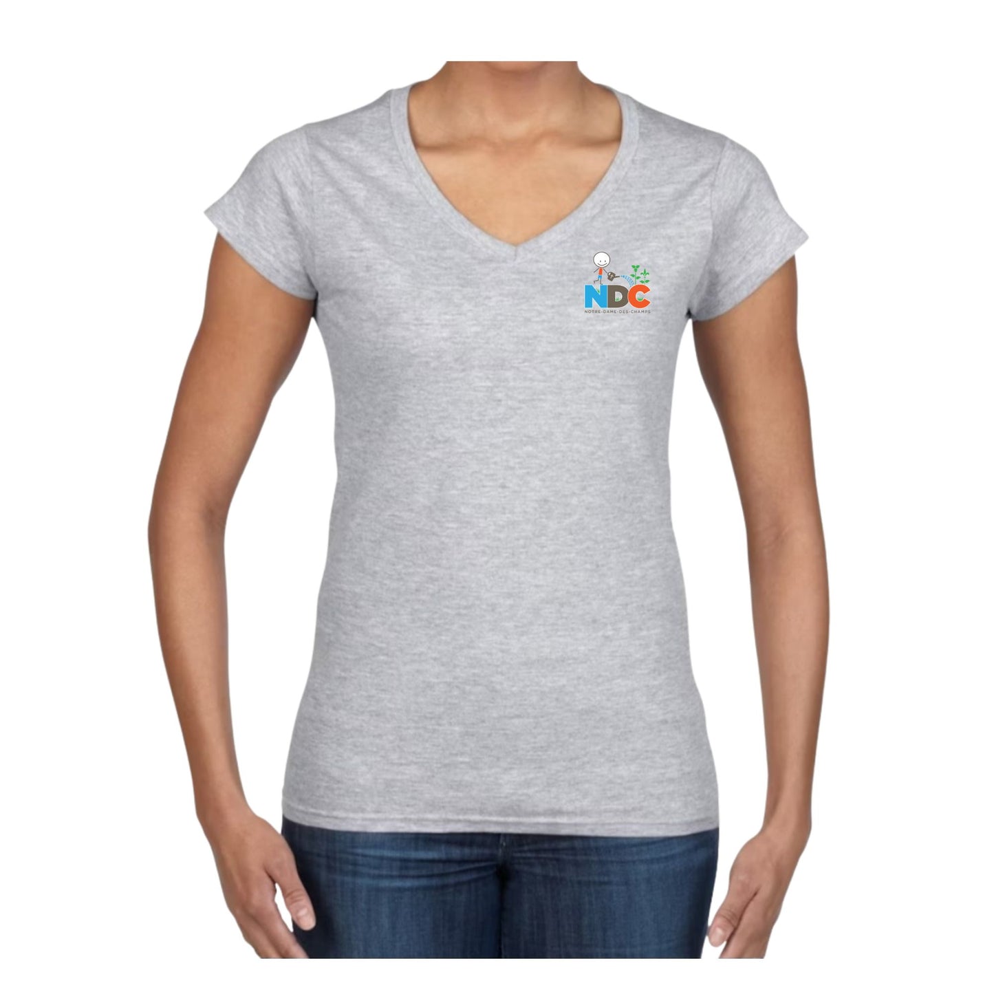 NDC T-shirt Pour Femme à Col en V / NDC Women's Vneck Tshirt