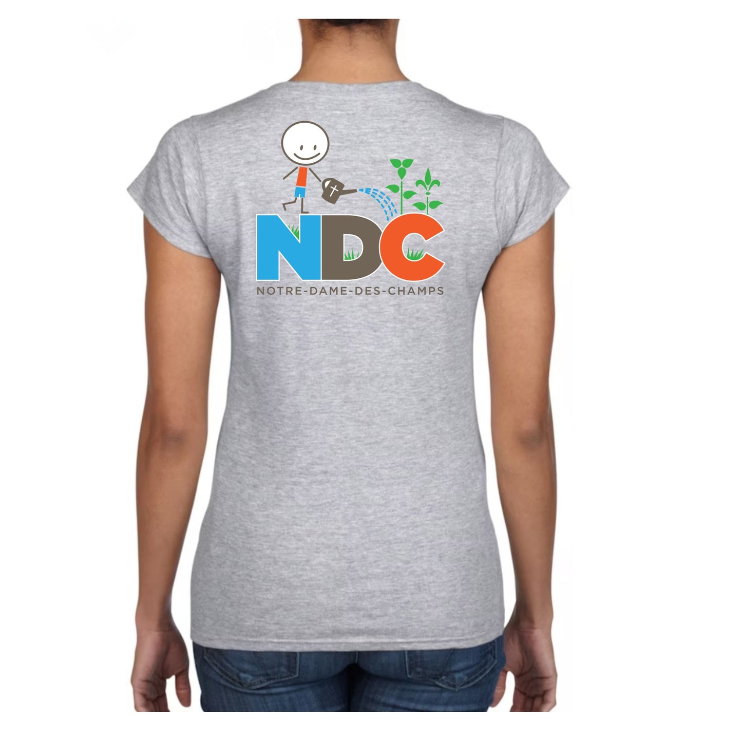 NDC T-shirt Pour Femme à Col en V / NDC Women's Vneck Tshirt