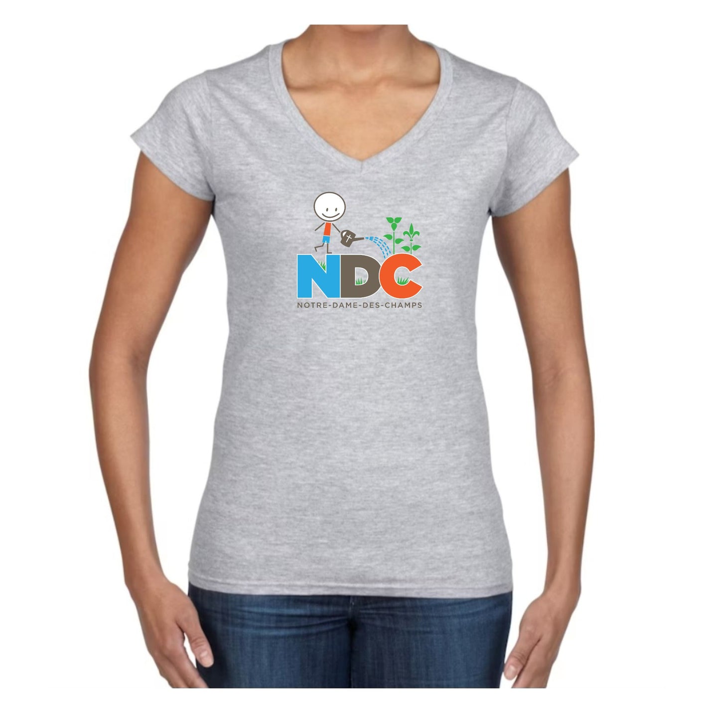 NDC T-shirt Pour Femme à Col en V / NDC Women's Vneck Tshirt