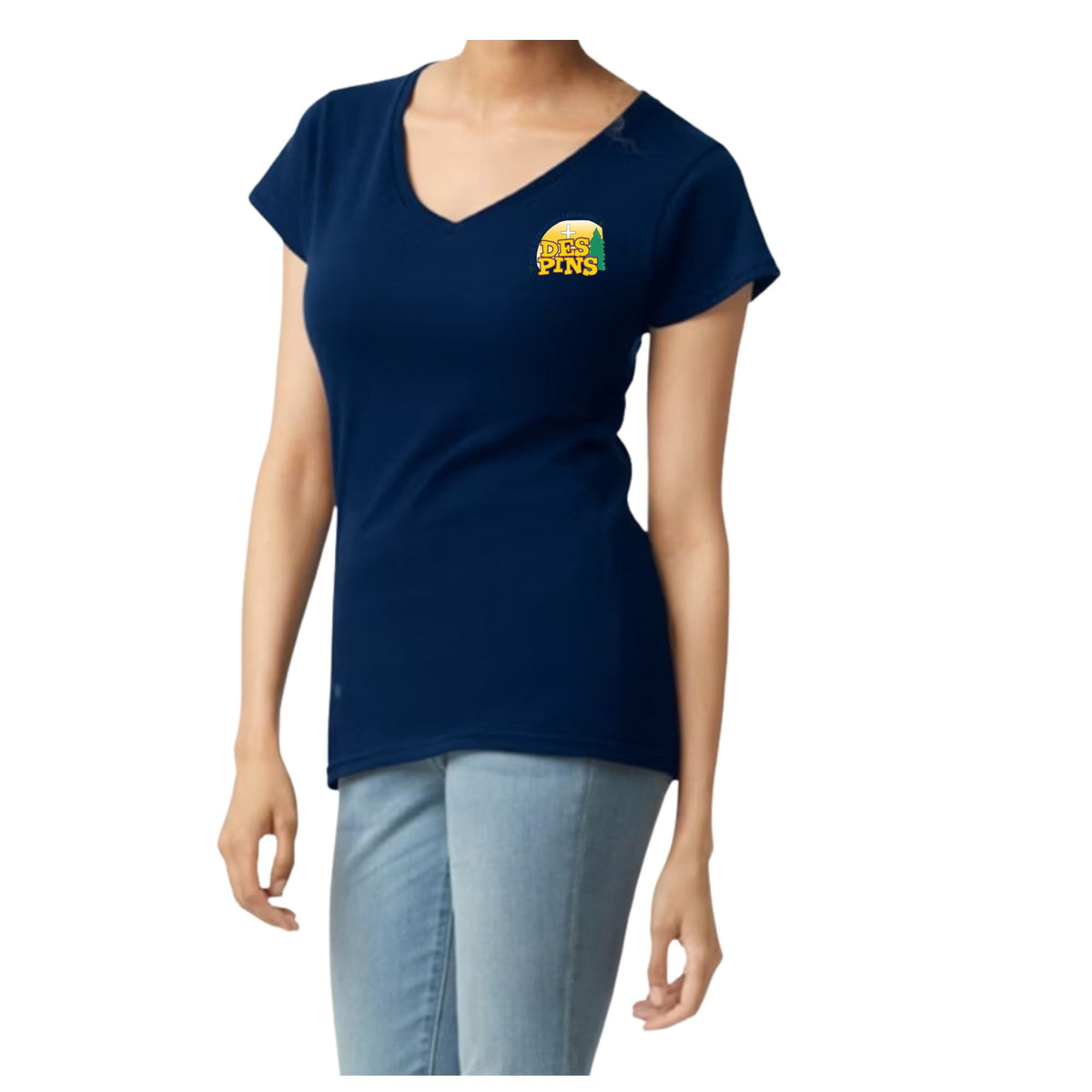 T-shirt Pour Femme à Col en V / Women's Vneck Tshirt