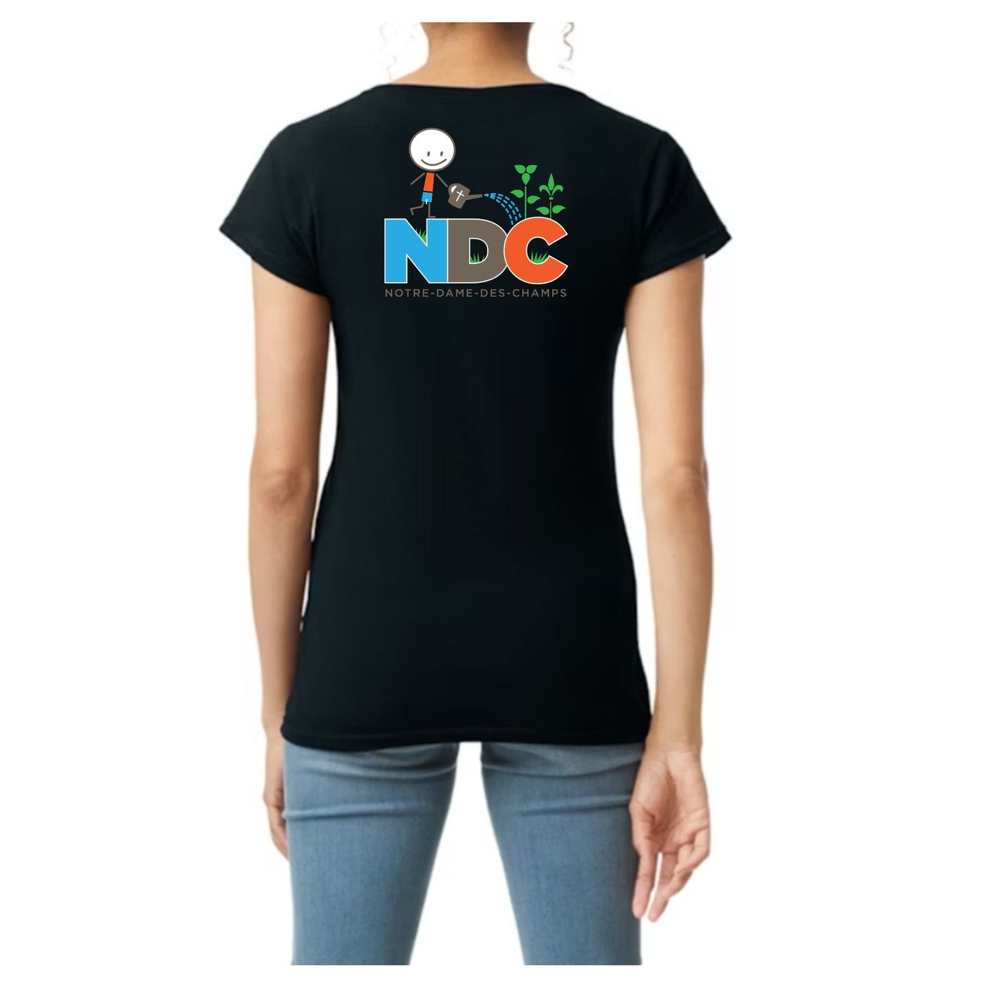 NDC T-shirt Pour Femme à Col en V / NDC Women's Vneck Tshirt