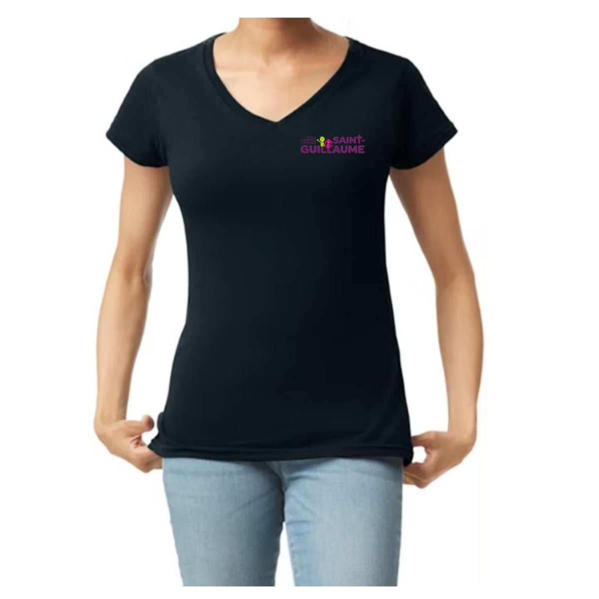 T-shirt Pour Femme à Col en V / Women's Vneck Tshirt