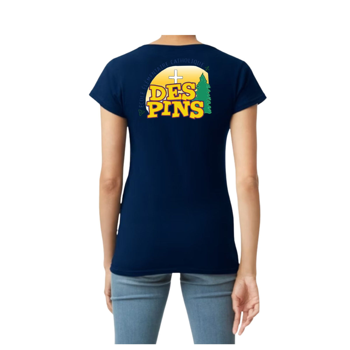 T-shirt Pour Femme à Col en V / Women's Vneck Tshirt