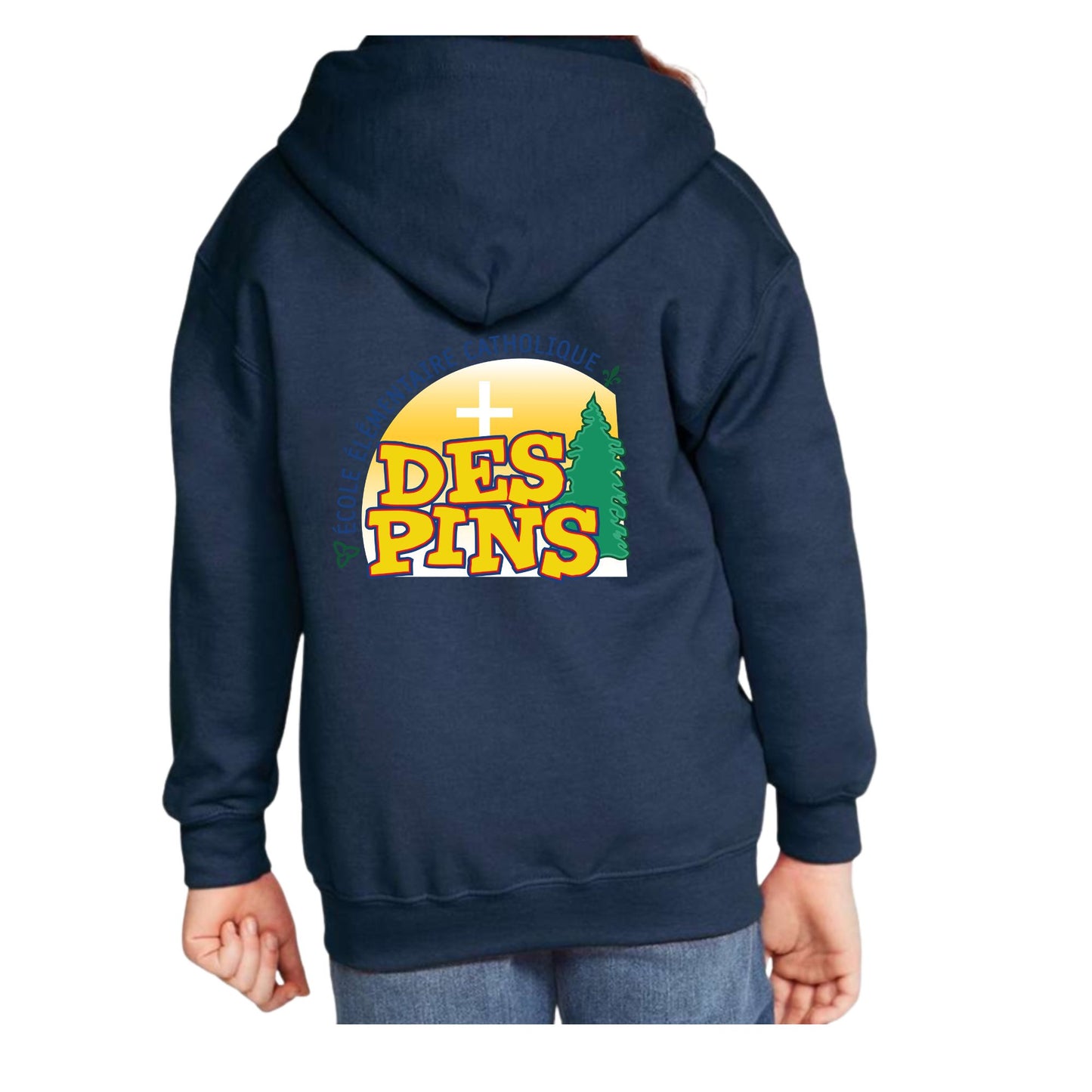 Chandail à Capuchon avec Fermeture Éclair Pour Jeunes / Youth Zippered Hoodie
