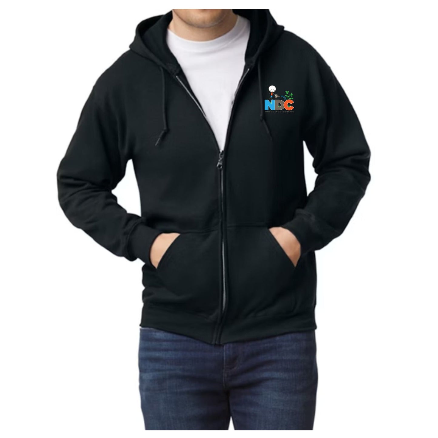 NDC Chandail à Capuchon avec Fermeture Éclair Pour Adulte / NDC Adult Zippered Hoodie