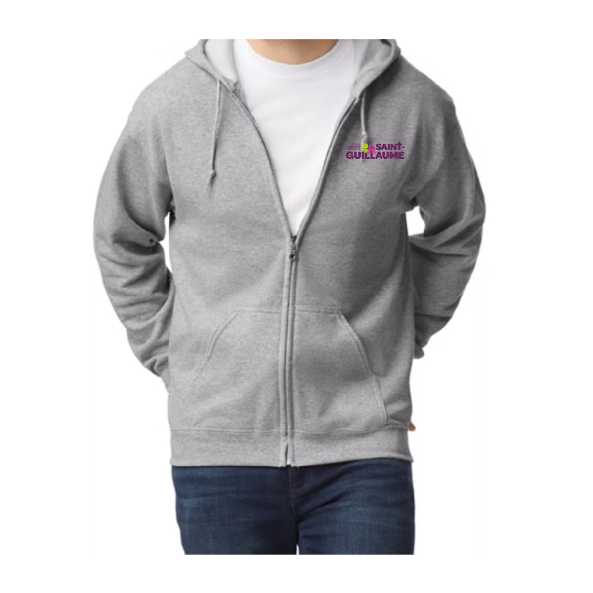 Chandail à Capuchon avec Fermeture Éclair Pour Adulte / Adult Zippered Hoodie