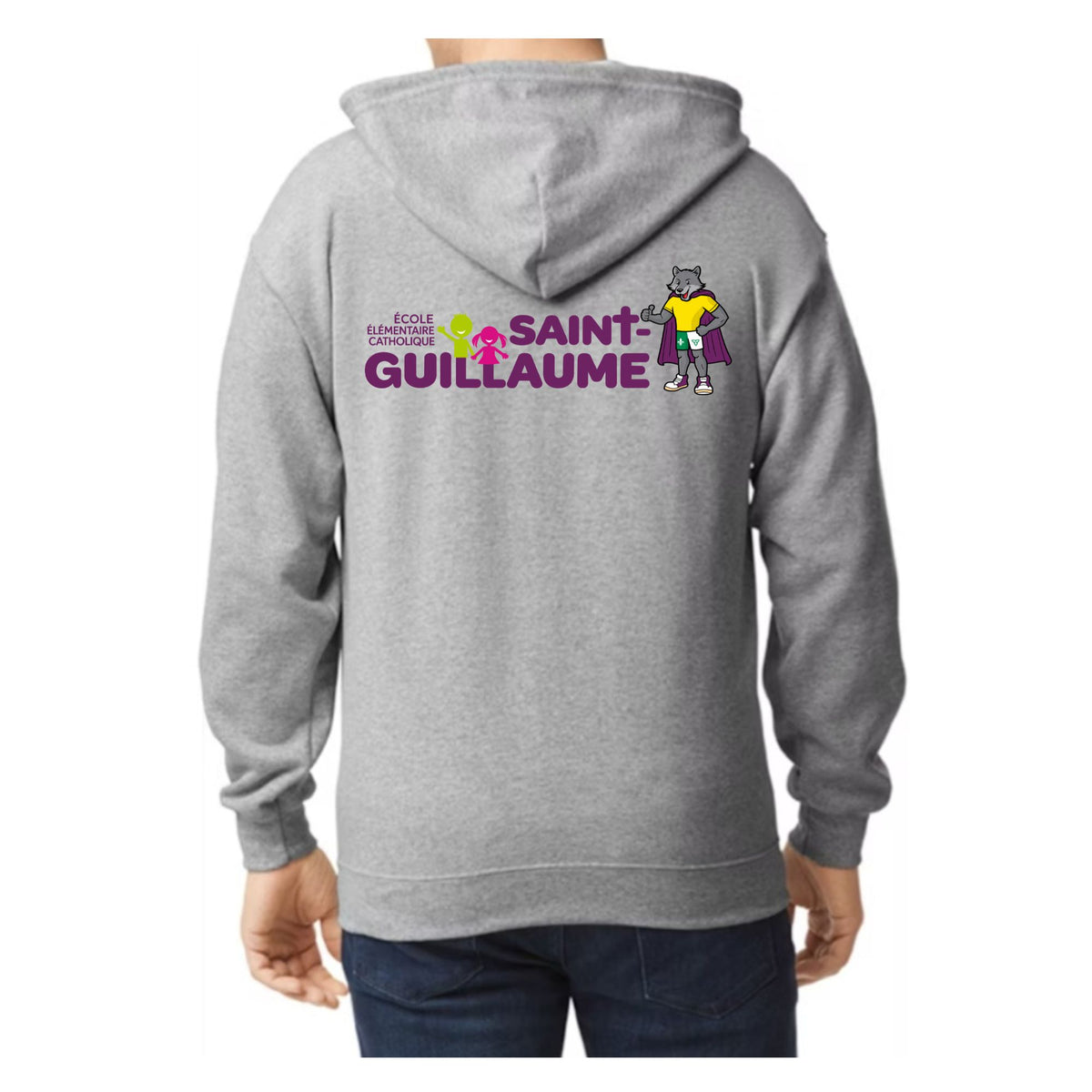Chandail à Capuchon avec Fermeture Éclair Pour Adulte / Adult Zippered Hoodie