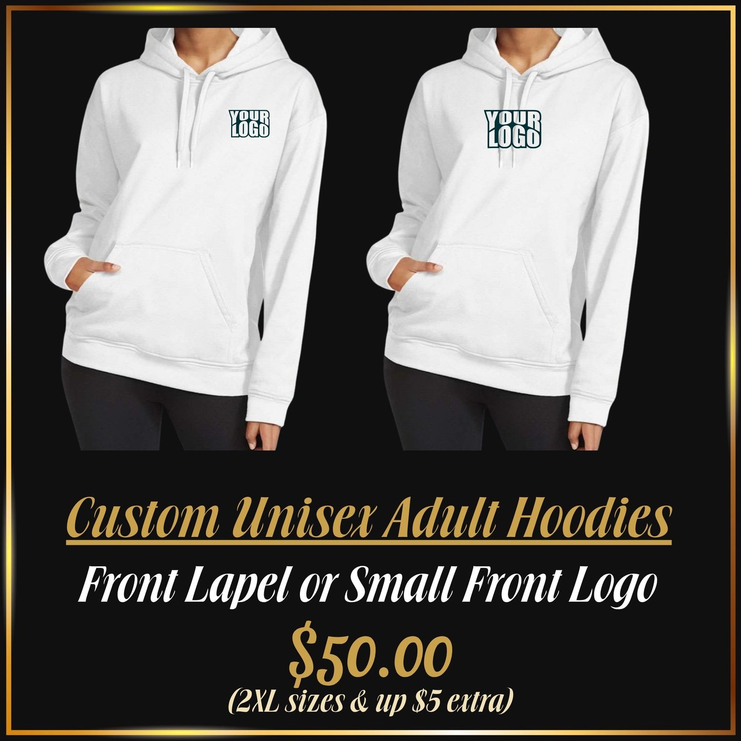 Custom Embroidered Adult Hoodies | Personalized Adult Custom Apparel