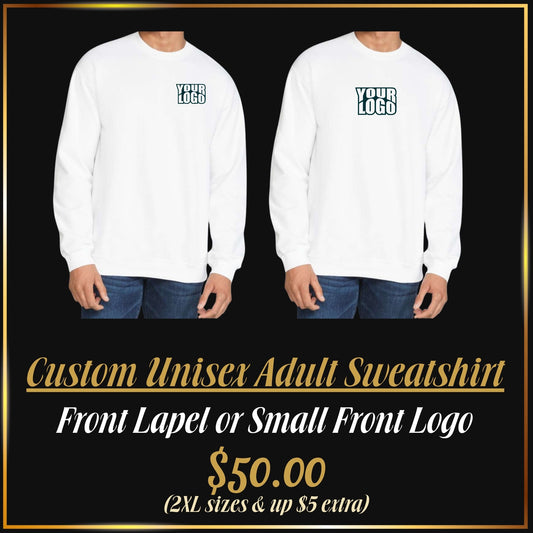 Custom Embroidered Adult Sweatshirts | Personalized Adult Custom Apparel