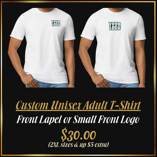 Custom Embroidered Adult T-Shirts | Personalized Adult Unisex Apparel