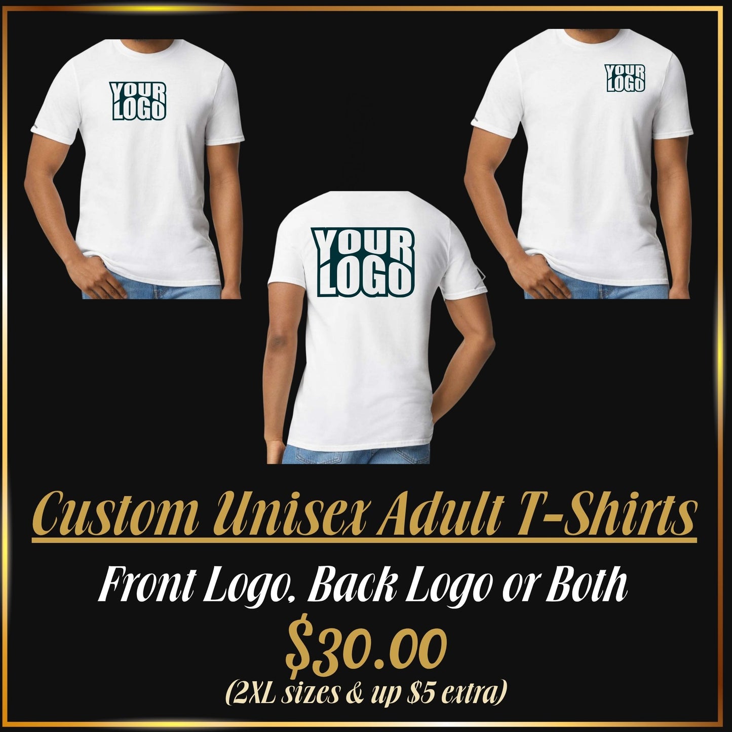 Custom DTF Printed Adult T-Shirts | Personalized Adult Unisex Apparel
