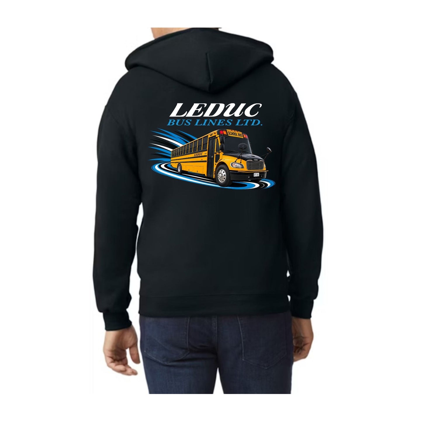 Leduc Bus Lines Ltd - School Bus Zippered Logo Hoodies