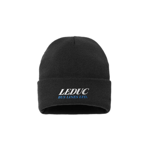 Leduc Bus Lines Ltd - Embroidered Sherpa Lined Cuffed Beanie