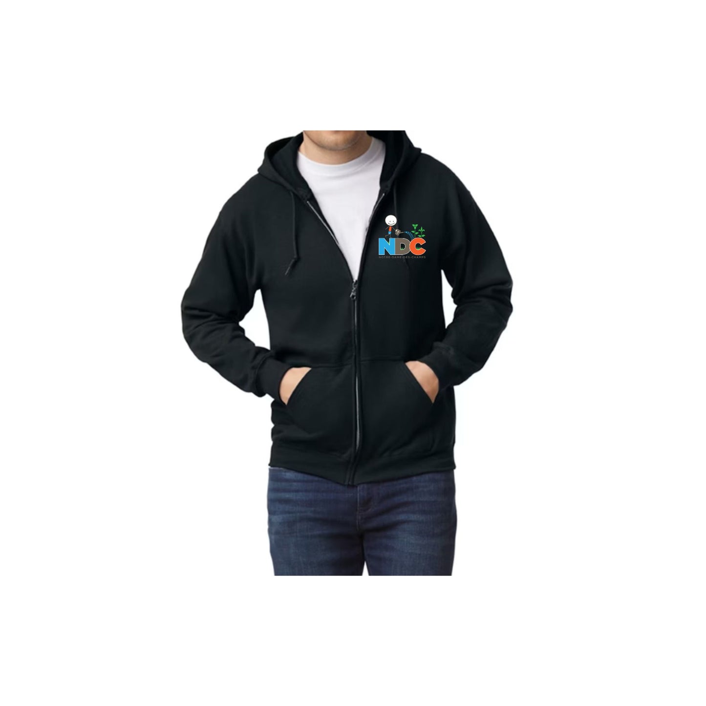 NDC Chandail à Capuchon avec Fermeture Éclair Pour Adulte / NDC Adult Zippered Hoodie