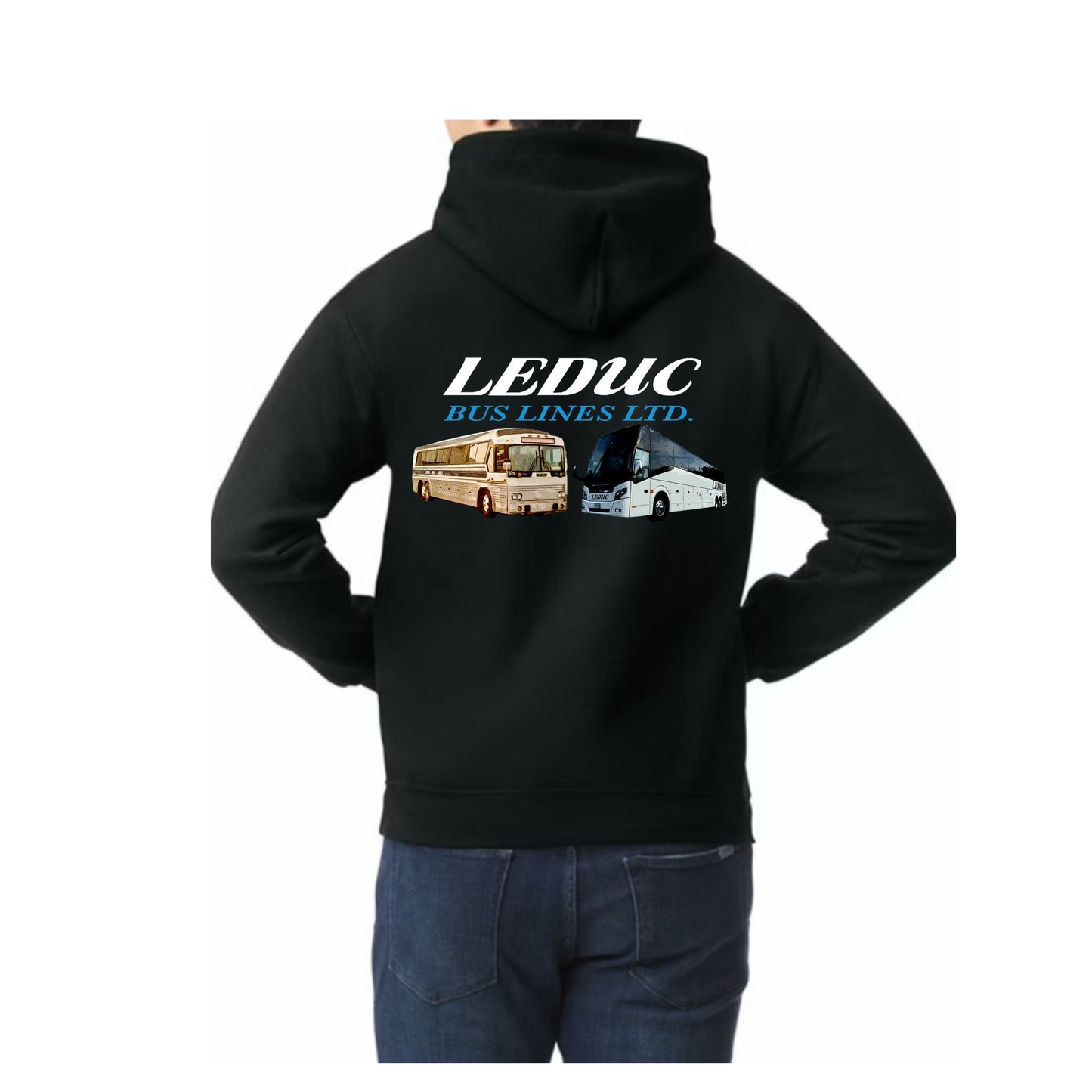 Leduc Bus Lines Ltd - Charter Bus Logo Zippered Hoodies