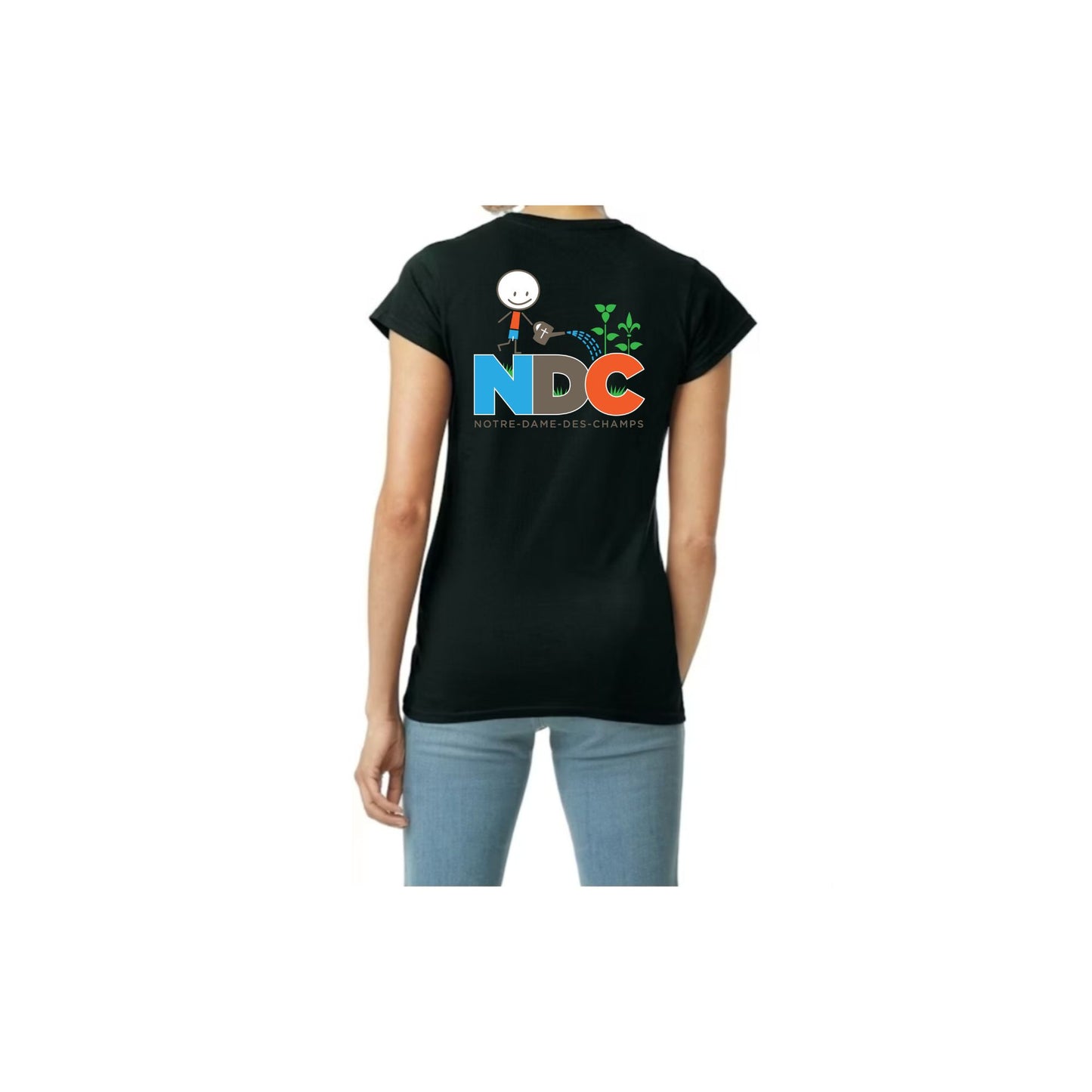 NDC T-shirt Pour Femme à Col en V / NDC Women's Vneck Tshirt