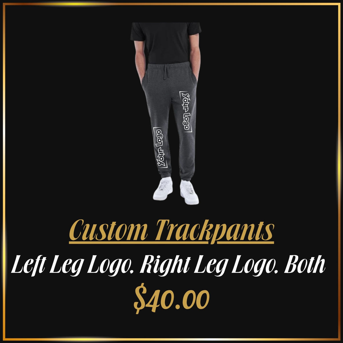 Custom DTF Printed Trackpants | Personalized Unisex Apparel