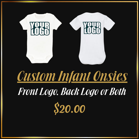 Custom DTF Printed Baby Onesie | Personalized Infant Bodysuit
