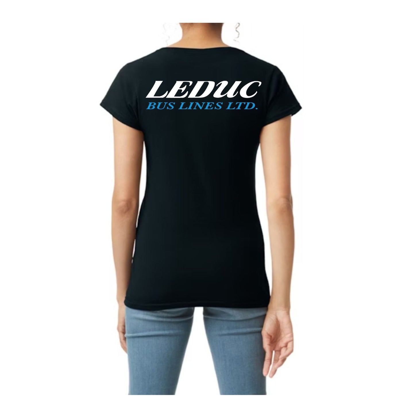 Leduc Bus Lines Ltd - Ladies Vneck Tshirts