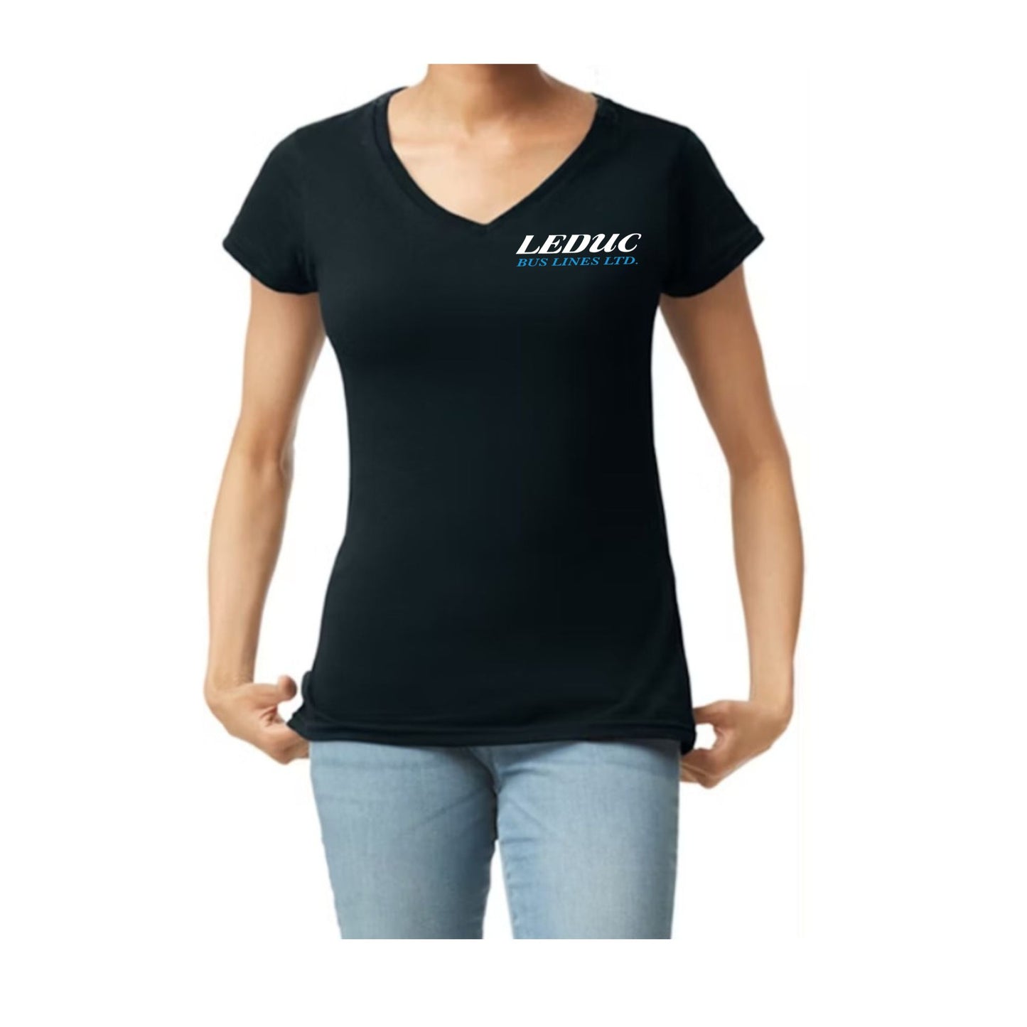 Leduc Bus Lines Ltd - Ladies Vneck Tshirts