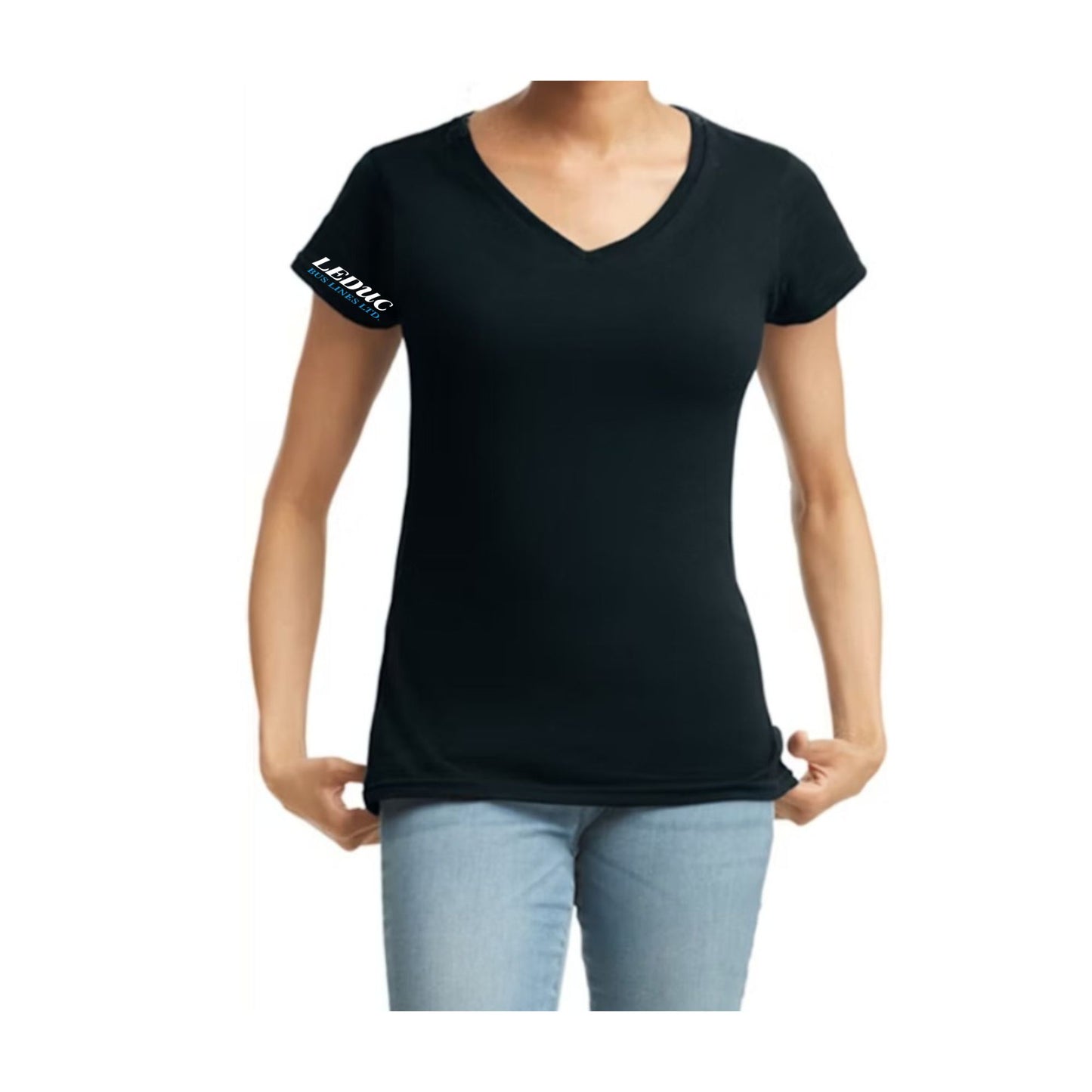 Leduc Bus Lines Ltd - Ladies Vneck Tshirts