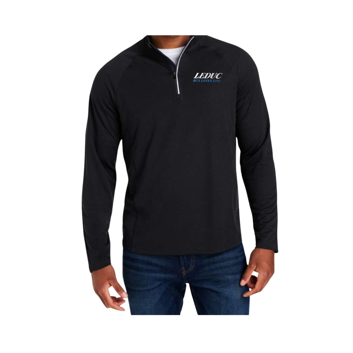Leduc Bus Lines Ltd - Embroidered Men's Quarter Zip Pullover