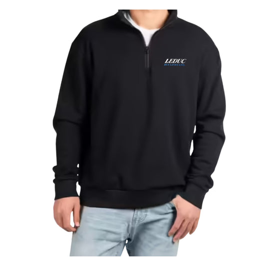 Leduc Bus Lines Ltd - Embroidered Men's Quarter Zip Heavyweight Pullover