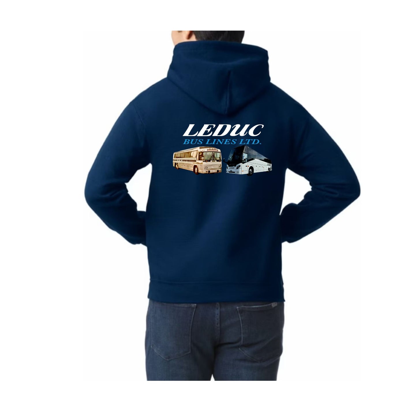 Leduc Bus Lines Ltd - Charter Bus Logo Zippered Hoodies