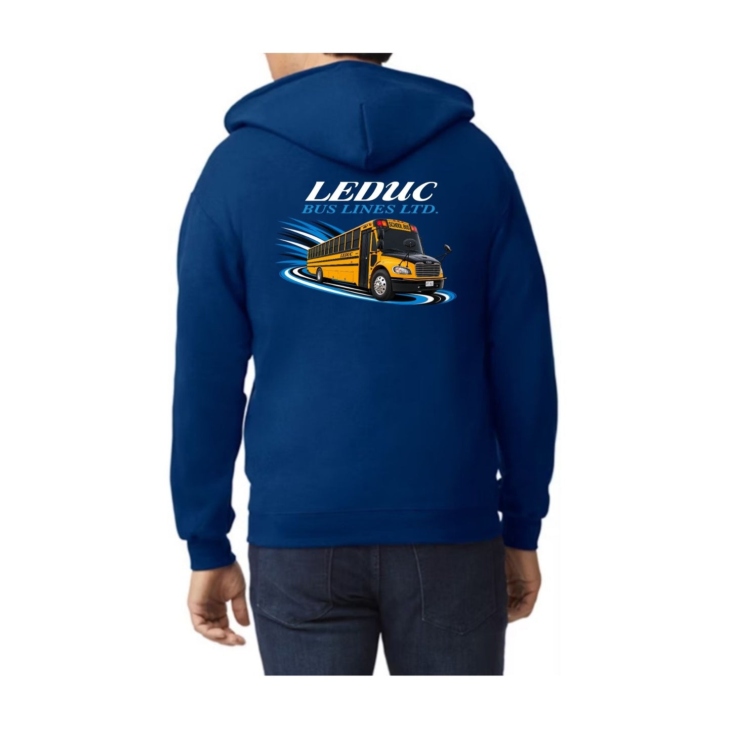 Leduc Bus Lines Ltd - School Bus Zippered Logo Hoodies
