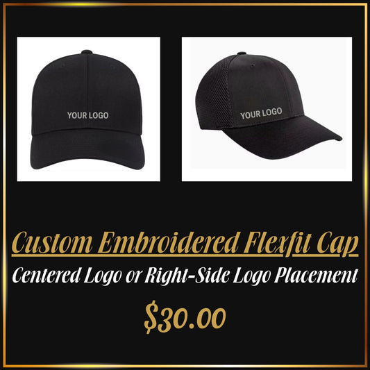 Custom Embroidered Flexfit Ball Cap | Personalized Logo Hat