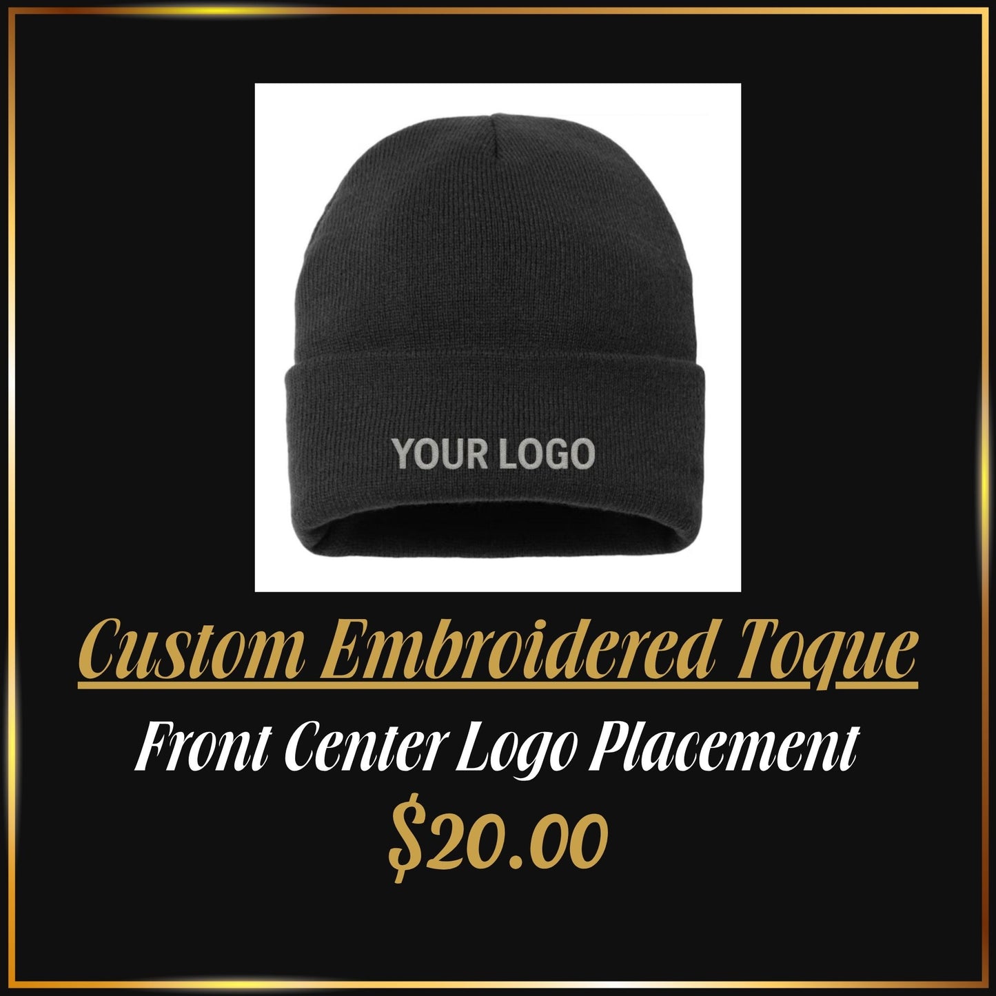 Custom Embroidered Toque | Personalized Logo Winter Hat