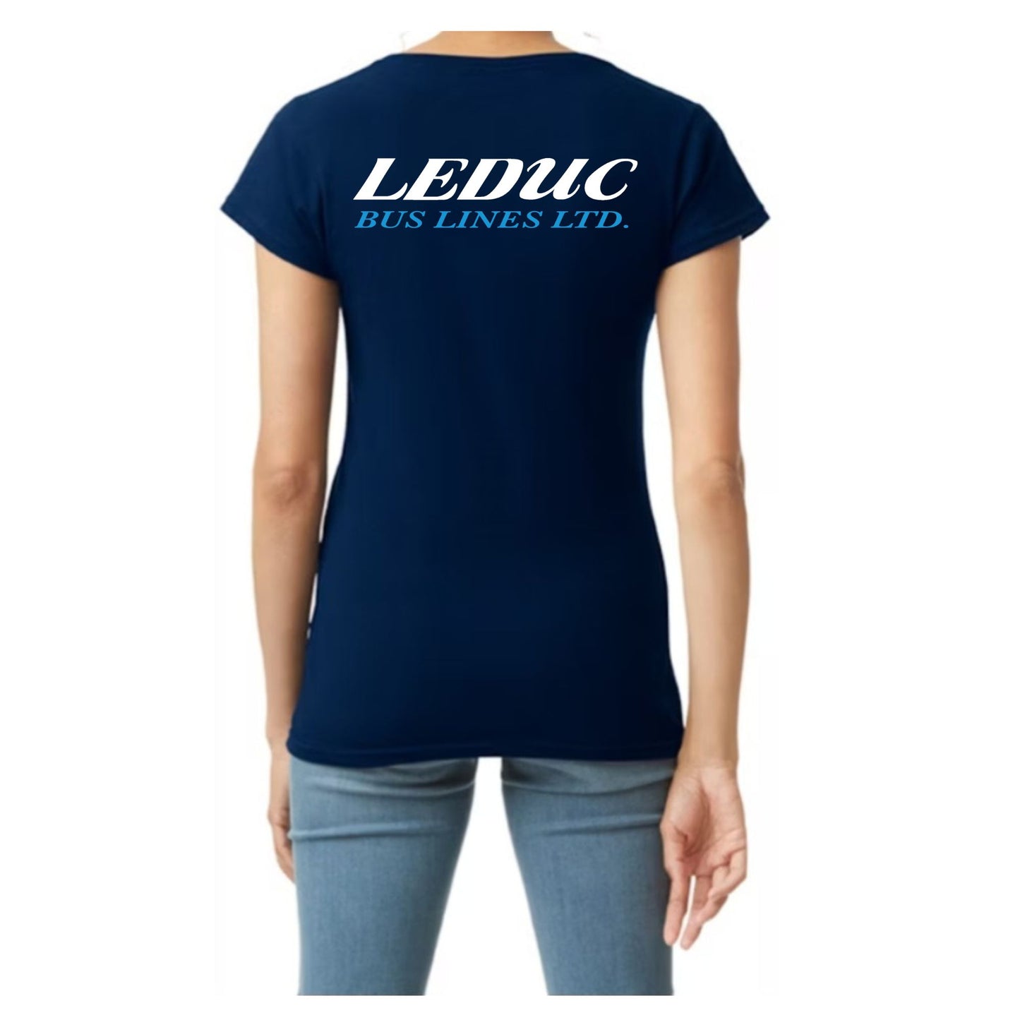 Leduc Bus Lines Ltd - Ladies Vneck Tshirts