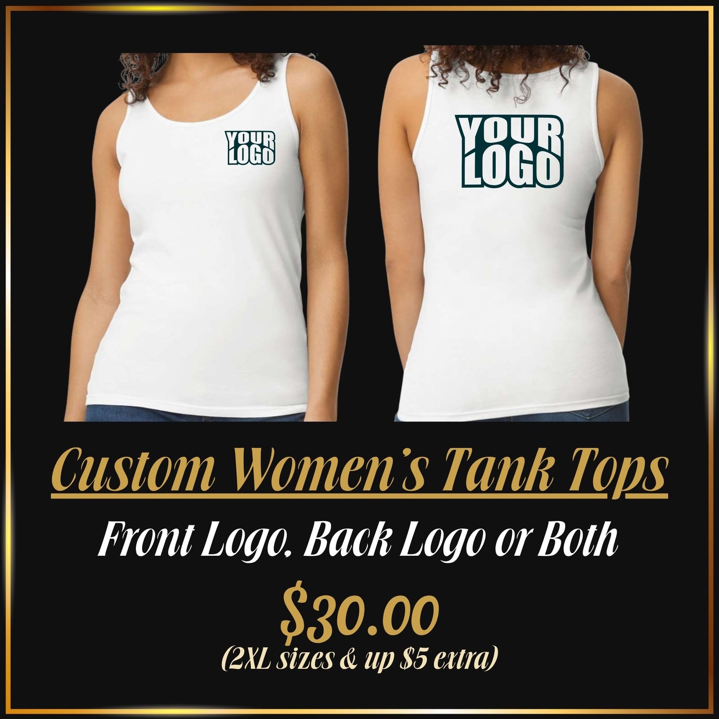 Custom DTF Printed Women’s Tank Tops | Personalized Women’s Apparel